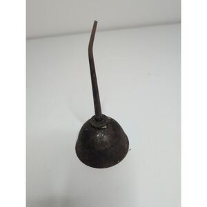 Vintage Gem Mfg Co Pittsburgh PA Thumb Press Oiler Push Metal Oil Can Antique